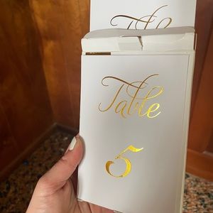 Wedding Table NumberCards